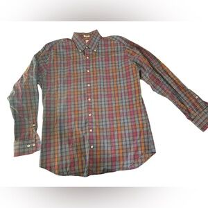 Peter Millar Men's Colorful Checkered Shirt